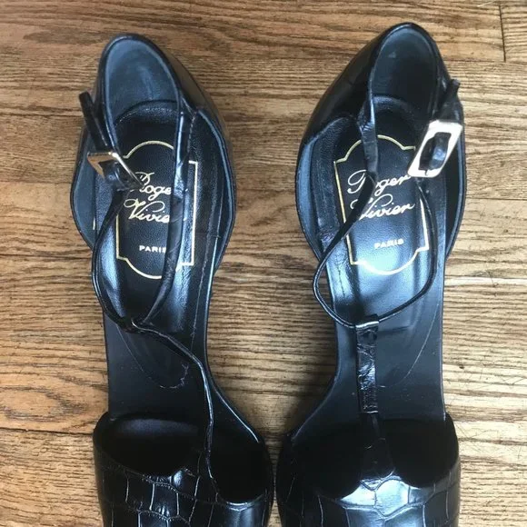 Roger Vivier Crocodile Heels
